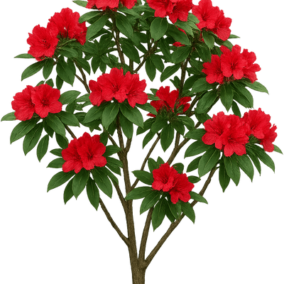 Rhododendron 'Hatsu-giri' - Shoot