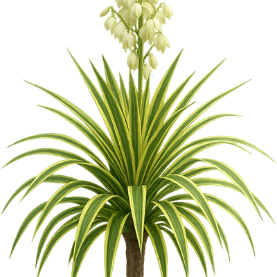 Yucca ‘Banana Split’ユッカ・バナナスプリット Yucca recurvifolia 'Banana Split' - Shoot