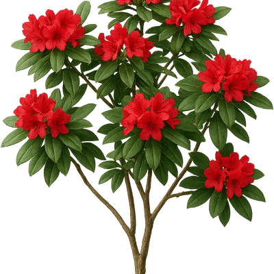 Rhododendron 'Robert Seleger' - Shoot