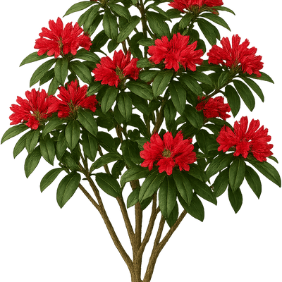 Rhododendron 'Rocket' - Shoot