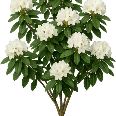 Rhododendron 'Snow Lady' - Shoot