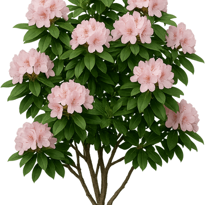 Rhododendron 'Curlew' - Shoot
