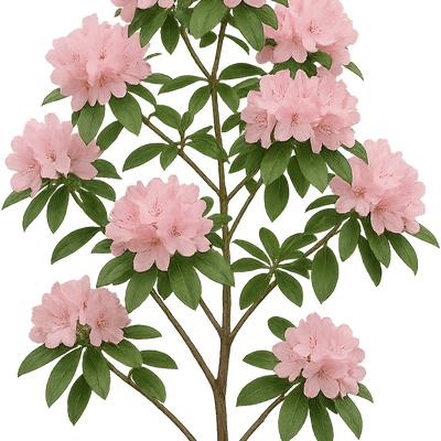 Rhododendron 'Jolie Madame' - Shoot