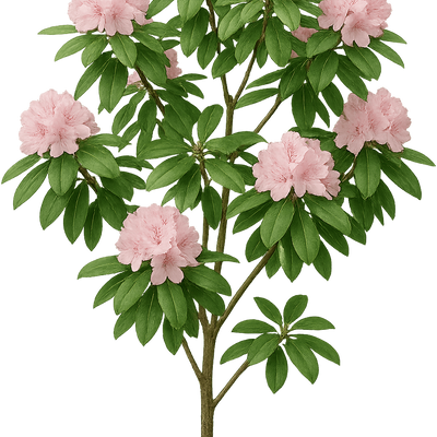Rhododendron 'Mary Helen' - Shoot