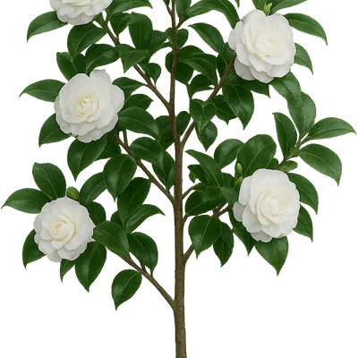 Camellia japonica 'Nobilissima' - Shoot