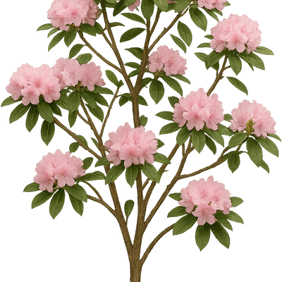 Haru＊Flower／ Rhododendron 'Haru-no-sono' - Shoot