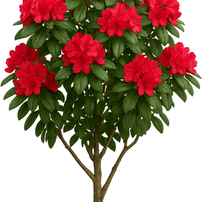 Rhododendron 'Morgenrot' - Shoot