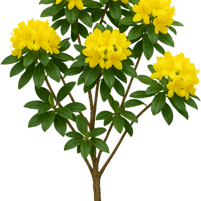 Rhododendron 'Flava' - Shoot