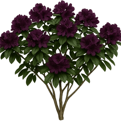 Rhododendron 'Midnight Mystique' - Shoot