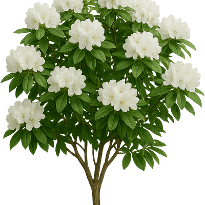 Rhododendron 'Boule de Neige' - Shoot