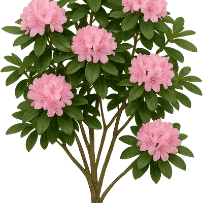 Rhododendron 'Prinses Maxima' - Shoot
