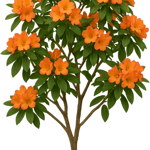 Rhododendron 'Sunte Nectarine' - Shoot