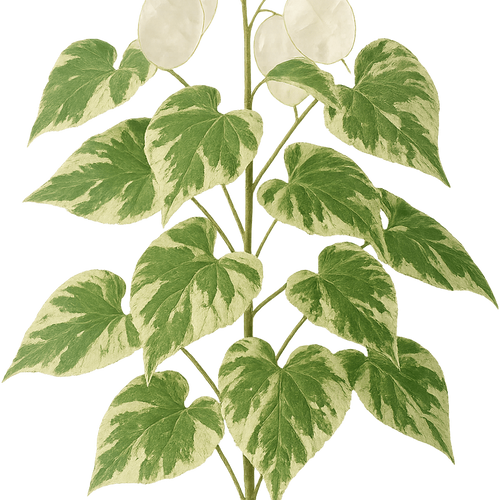 Lunaria annua 'Variegata' - Shoot