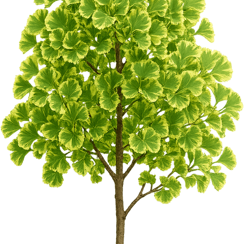 Ginkgo biloba Variegata Group - Shoot