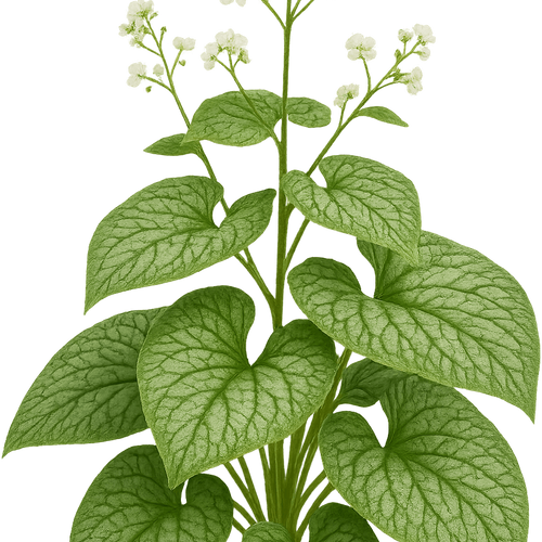 Brunnera macrophylla 'Marley's White' - Shoot