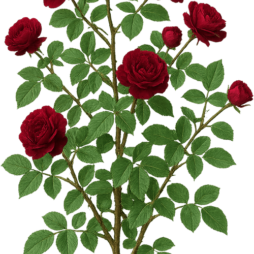 Rosa 'Deep Secret' - Shoot