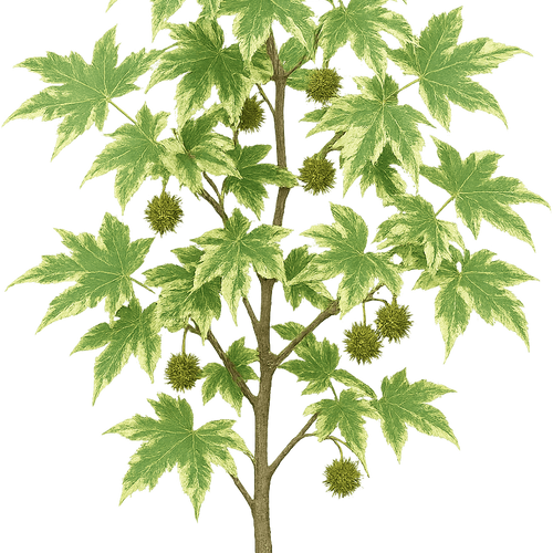 Liquidambar styraciflua 'Variegata' - Shoot