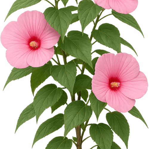 Hibiscus moscheutos 'Luna Rose' (Luna Series) - Shoot