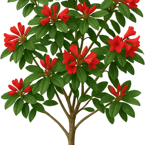 Rhododendron 'Special Dane' - Shoot