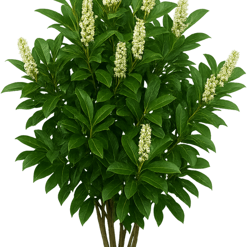 Prunus laurocerasus 'Genolia' - Shoot